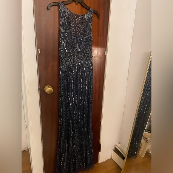 Navy Sequins Gown - Picture 3 of 6